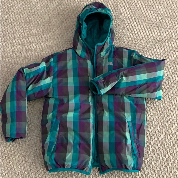 North Face 550 Reversible Down Bomber Coat - Picture 4 of 6
